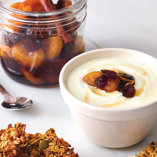 Dried Fruit Compote with Breakfast Biscuits - EasiYo Global