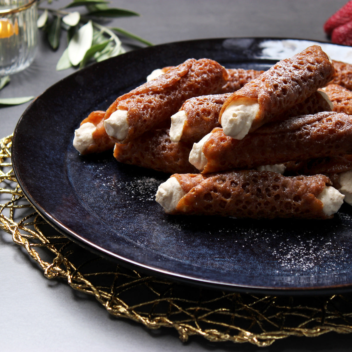 Spiced Vanilla Brandy Snaps