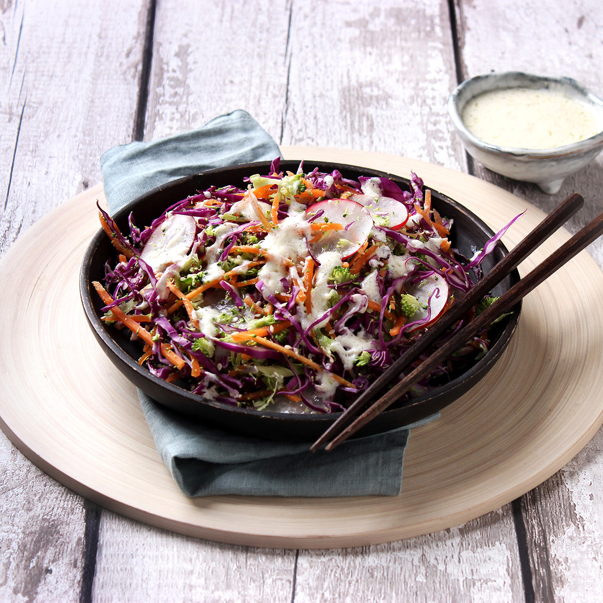 Crunchy Miso Slaw
